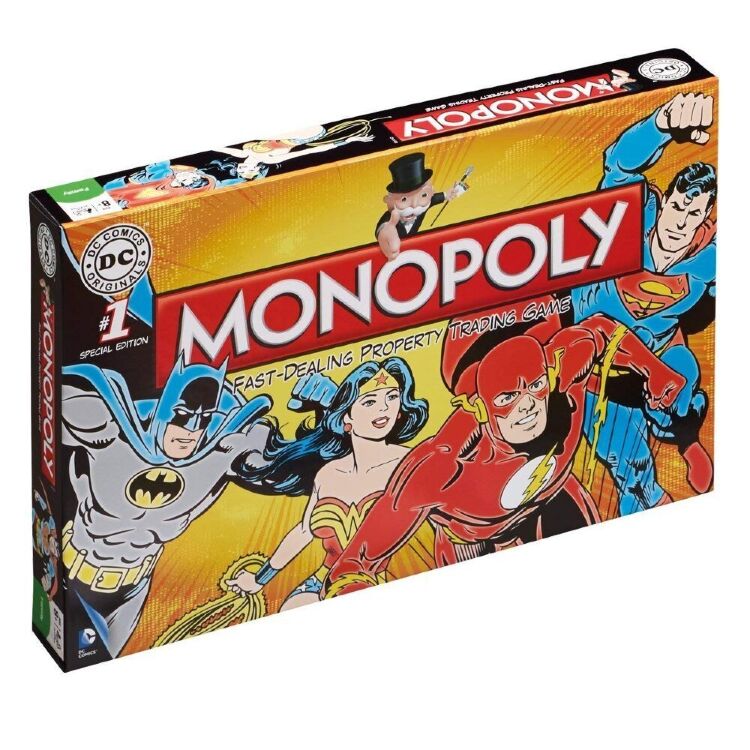 Монополия настольная игра DC Comics Retro Monopoly Game Монополия настольная игра DC Comics Retro Monopoly Game