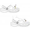 Наруто силіконовий значок на взуття сандалі Crocs #4