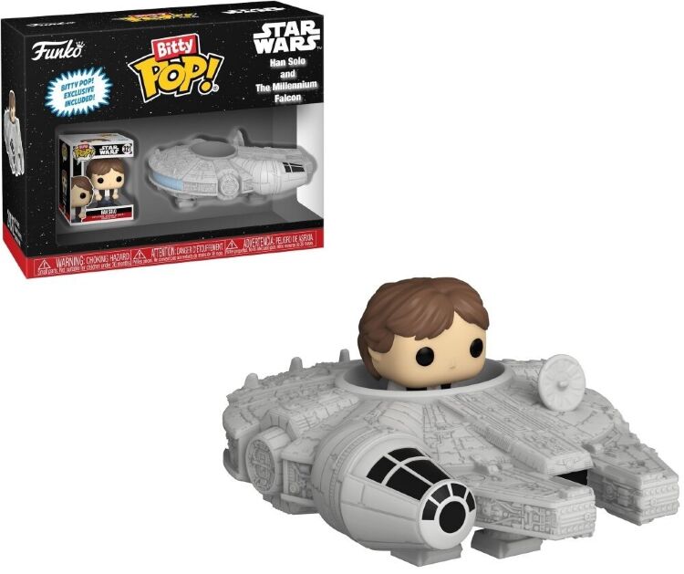 Фігурки Funko Bitty Ride: Star Wars Han Solo with Millenium Falcon фанко Хан Соло та Сокіл тисячоліття