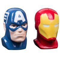 Солонка и Перечница Marvel Captain America and Iron Man Salt and Pepper Shakers
