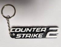 Брелок CS GO Counter Strike Logo Keychain ABS пластик 8 см.
