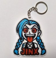 Брелок League of Legends Arcane Jinx Лига Легенд Джинкс ABS пластик 7 см.