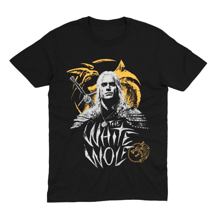 Футболка Morze The Witcher 3 White Wolf Ведьмак Белый Волк (размер L)