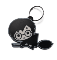 Брелок Harry Potter Гаррі на мітлі Keychain ABS пластик 6 см.