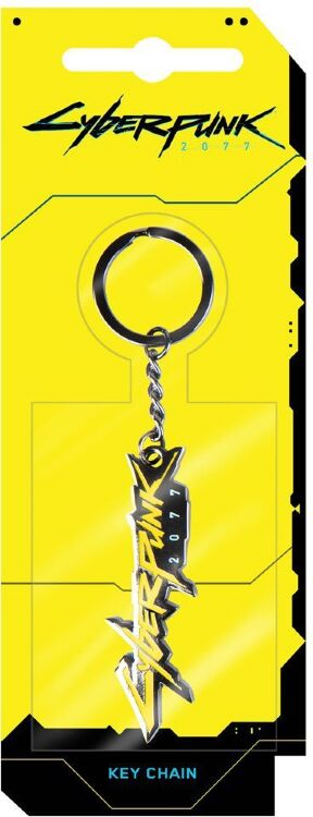 Брелок JINX Cyberpunk 2077 Logo Metal Keychain Брелок JINX Cyberpunk 2077 Logo Metal Keychain