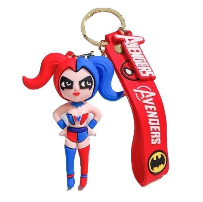 Брелок підвіска на рюкзак DC Super Hero Harley Quinn 3D Keychain Харлі Квін Брелок підвіска на рюкзак DC Super Hero Harley Quinn 3D Keychain Харлі Квін