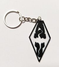 Брелок Skyrim Keychain Скайрім ABS пластик 5 см.