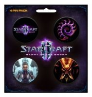 Набор Значков StarCraft II Heart of the Swarm Pin Pack