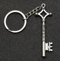 Брелок с аниме Атака Титанов - ключ от подвала игрушка Эрен Йегер (серебро)