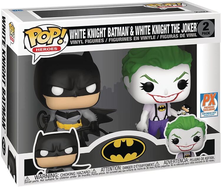 Набір фігурок Funko DC Heroes: Batman White Knight: Batman and Joker (Exclusive Comic-Con 2021) Набір фігурок Funko DC Heroes: Batman White Knight: Batman and Joker (Exclusive Comic-Con 2021)