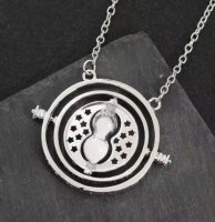 Кулон Harry Potter Маховик времени Гарри Поттер (Time Turner Necklace) серебряный