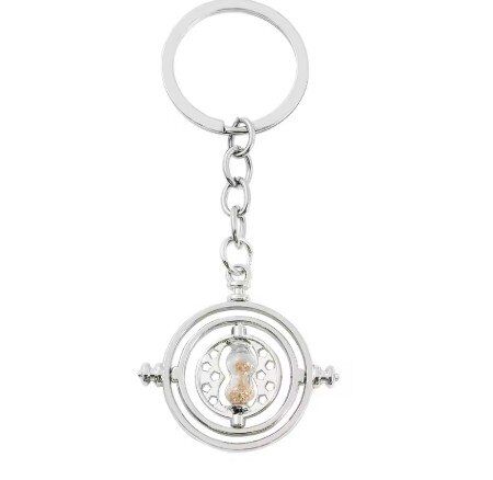 Брелок Harry Potter Time Turner Keychain Маховик времени Гарри Поттер серебряный