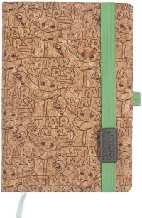 Блокнот из пробкового дерева Star Wars Notebook Cork The Mandalorian The Child Grogu