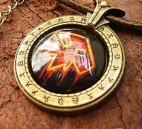 Брелок World of Warcraft клас шаман Shaman (Метал + скло)