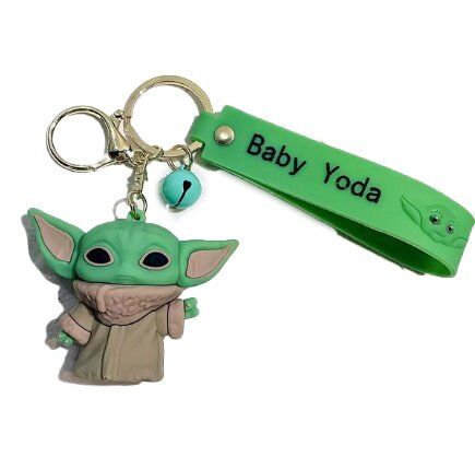 Брелок підвіска на рюкзак Star Wars Mandalorian Baby Yoda 3D Keychain Backpack Мандалорець Грогу #2