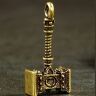 Брелок World of Warcraft Doomhammer Варкрафт латунь 6 см.