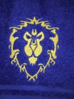 Полотенце со знаком Альянса (Alliance World of Warcraft Towel) 35 x 62 cm