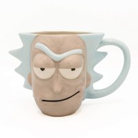 Чашка Рик и Морти Cartoon Rick Face Ceramic 3D Sculpted Mug 20 Oz