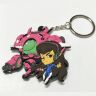 Брелок 3D Овервотч Overwatch Двухсторонний Объемный D.Va