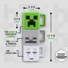 Набор 3 чашек Minecraft Stacking Coffee Mugs Creeper Skeleton and Ghast кружки Майнкрафт 250 мл