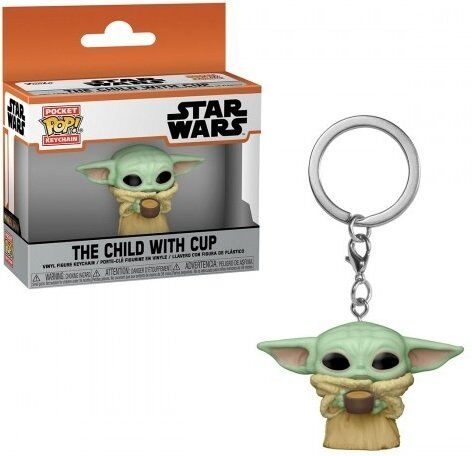 Брелок Funko Pocket Pop Star Wars Мандалорець The Mandalorian The Child Grogu Грогу з чашкою Брелок Funko Pocket Pop Star Wars Мандалорець The Mandalorian The Child Grogu Грогу з чашкою