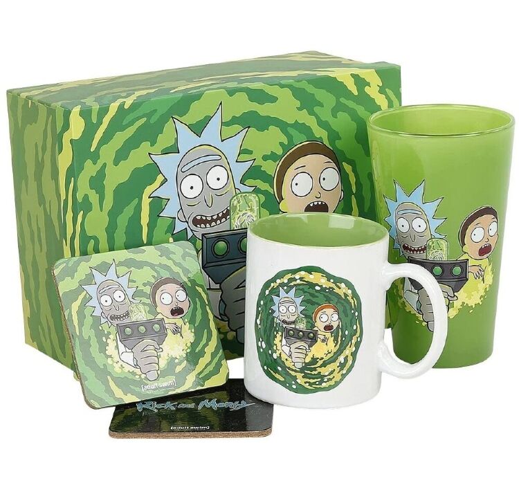 Подарочный набор GB eye Rick And Morty Gift Box Portal Рик и Морти (стакан, чашка, 2 подстаканника) Подарочный набор GB eye Rick And Morty Gift Box Portal Рик и Морти (стакан, чашка, 2 подстаканника)