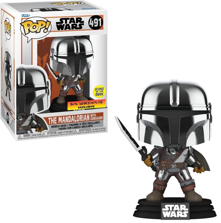 Фигурка Funko Star Wars: Mandalorian with Darksaber Фанко Мандалорец Тёмный меч (Glow, Exclusive) 491 Фигурка Funko Star Wars: Mandalorian with Darksaber Фанко Мандалорец Тёмный меч (Glow, Exclusive) 491