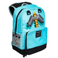 Рюкзак майнкрафт - Minecraft Pickaxe Adventure Kids Backpack (Blue, 17