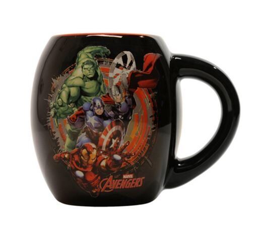 Чашка Avengers - Black 18 oz. Ceramic Oval Mug Чашка Avengers - Black 18 oz. Ceramic Oval Mug