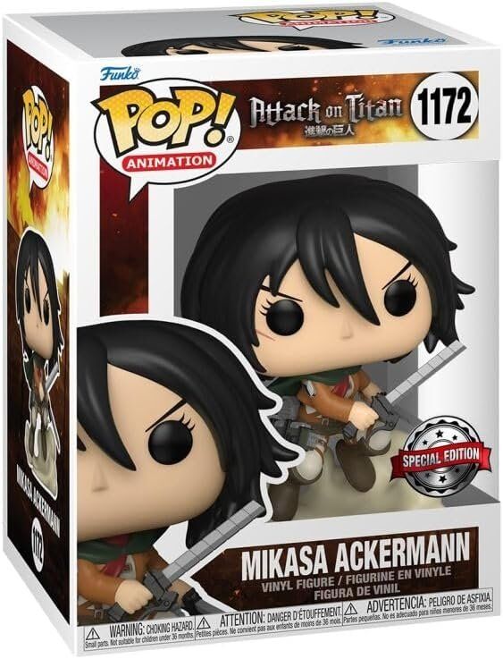 Фігурка Funko Attack on Titan Атака Титанів фанко Мікаса - Mikasa Ackermann (Exclusive) 1172 Фігурка Funko Attack on Titan Атака Титанів фанко Мікаса - Mikasa Ackermann (Exclusive) 1172