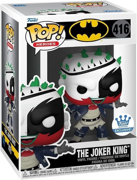 Фігурка Funko POP Heroes: Batman The Joker King фанко Джокер (Funko Exclusive) 416 Фігурка Funko POP Heroes: Batman The Joker King фанко Джокер (Funko Exclusive) 416