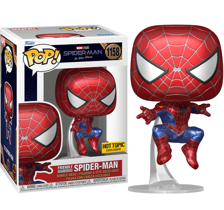 Фігурка Funko: No Way Home - Friendly Neighborhood Spider-Man Фанко Людина павук (Hot Topic Exclusive) 1158 Фігурка Funko: No Way Home - Friendly Neighborhood Spider-Man Фанко Людина павук (Hot Topic Exclusive) 1158