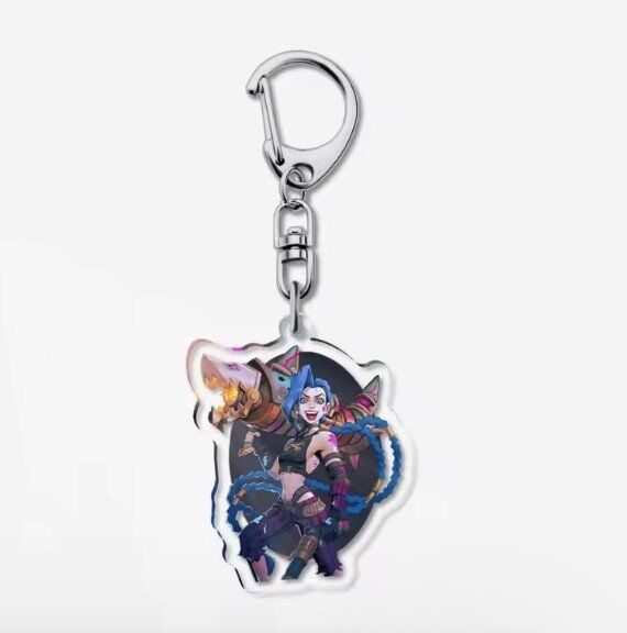 Брелок League Of Legends Arcane Jinx Anime Acrylic keychain Лига Легенд Джинкс 2 Брелок League Of Legends Arcane Jinx Anime Acrylic keychain Лига Легенд Джинкс 2