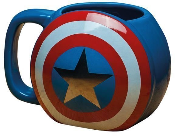 Кухоль 3D Captain America Shield Mug Чашка Марвел Капітан Америка