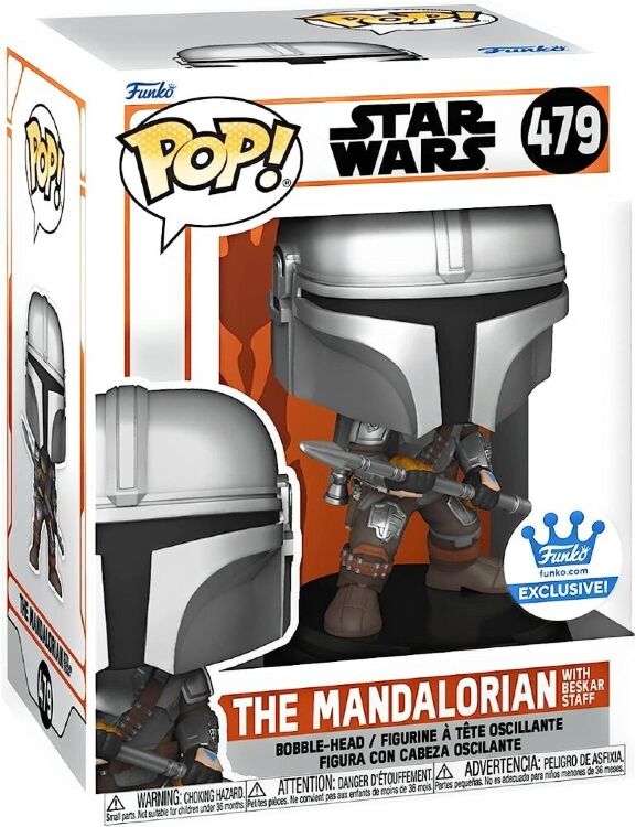 Фігурка Funko Star Wars: Mandalorian with Beskar Staff Фанко Мандалорець Бескар (Funko Exclusive) 479 Фігурка Funko Star Wars: Mandalorian with Beskar Staff Фанко Мандалорець Бескар (Funko Exclusive) 479