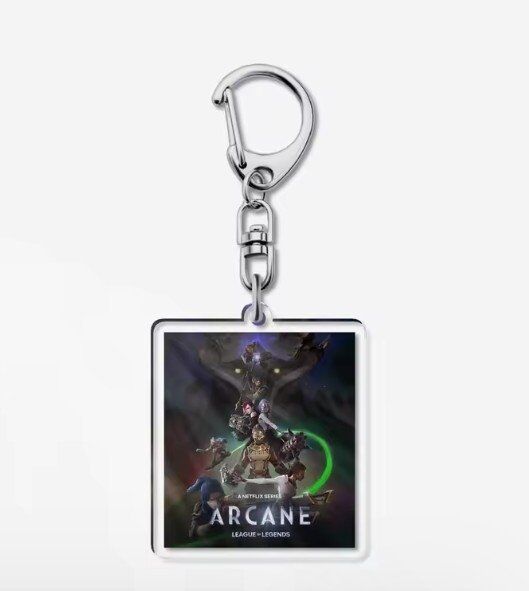 Брелок League Of Legends Arcane Anime Acrylic keychain Ліга Легенд 5 Брелок League Of Legends Arcane Anime Acrylic keychain Ліга Легенд 5