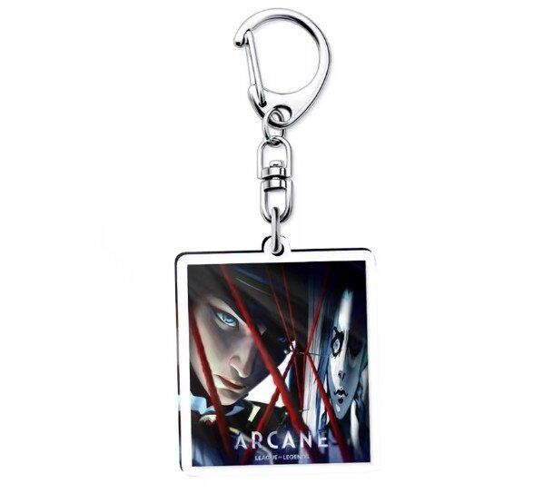 Брелок League Of Legends Arcane Anime Acrylic keychain Лига Легенд 6