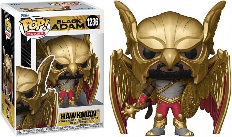 Фигурка Funko DC Movies: Black Adam - Hawkman with Helmet and Wings Фанко Чёрный Адам 1236 