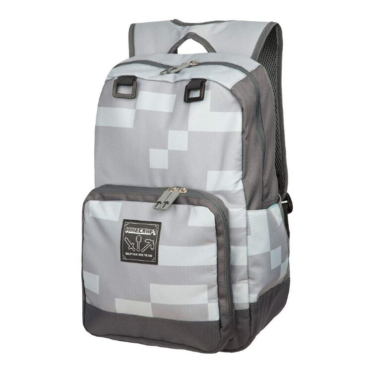 Рюкзак майнкрафт - Minecraft Creepy Creeper Kids Backpack (Grey, 18 ") School