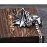 Кулон Геральта медальйон 3D Відьмак (The Witcher) з нержавіючої сталі + деревяний бокс
