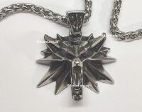 Кулон Геральта медальйон 3D Відьмак (The Witcher) з нержавіючої сталі суцільний + мішочок