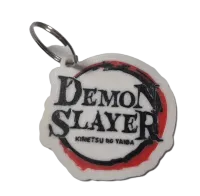 Брелок Demon Slayer Logo Keychain ABS пластик Клинок, рассекающий демонов 6 см.