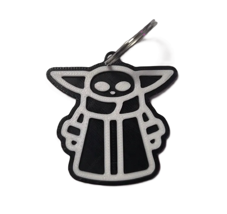 Брелок Star Wars Yoda Keychain ABS пластик Звездные войны Йода 5 см.