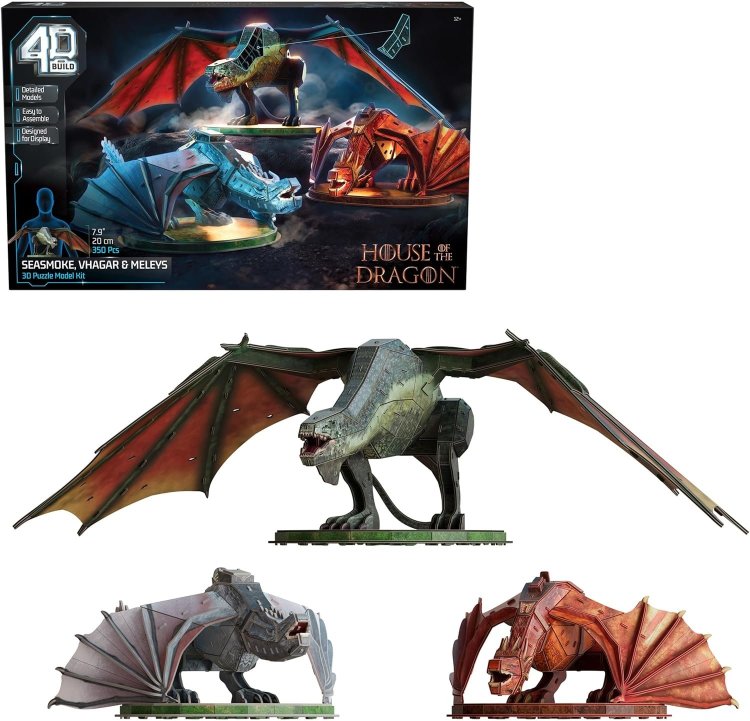 Пазл 4D Build Game of Thrones House of The Dragon 3-Pack puzzle 3D картон Драконы Игра престолов 350 шт. Пазл 4D Build Game of Thrones House of The Dragon 3-Pack puzzle 3D картон Драконы Игра престолов 350 шт.