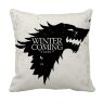 Наволочка Game of Thrones Stark Wolf "Winter is Coming" White