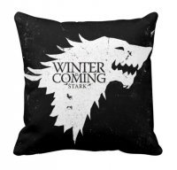 Наволочка Game of Thrones Stark Wolf "Winter is Coming" Black
