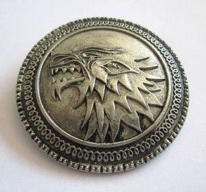 Значок брошка Game of Thrones wolf Stark Значок брошка Game of Thrones wolf Stark