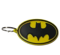 Брелок Batman Logo Keychain ABS пластик Бэтмен Лого желтый 8 см.