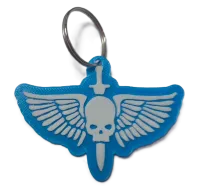 Брелок WarHammer Space Marines Keychain ABS пластик Вархаммер Ультрамарины 6 см.