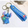 Брелок подвеска на рюкзак Stitch Blue Стич 3D Keychain Backpack 2